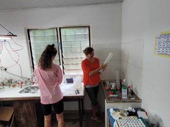 Lab work, Ghana