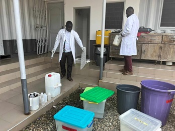 Lab work, Ghana