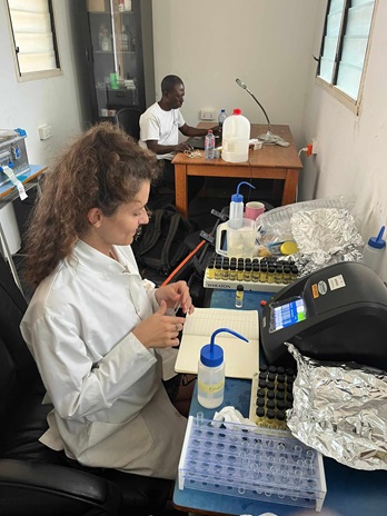 Lab work, Ghana