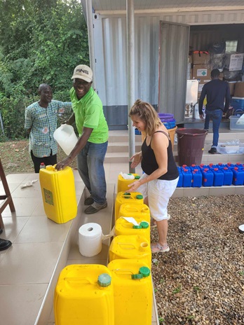 Lab work, Ghana